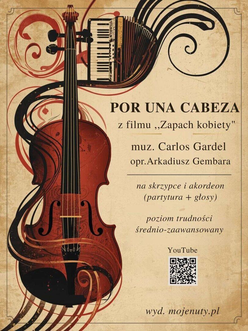 Zapach kobiety (na skrzypce i akordeon) - opr. Arkadiusz Gembara, nuty na skrzypce i akordeon 