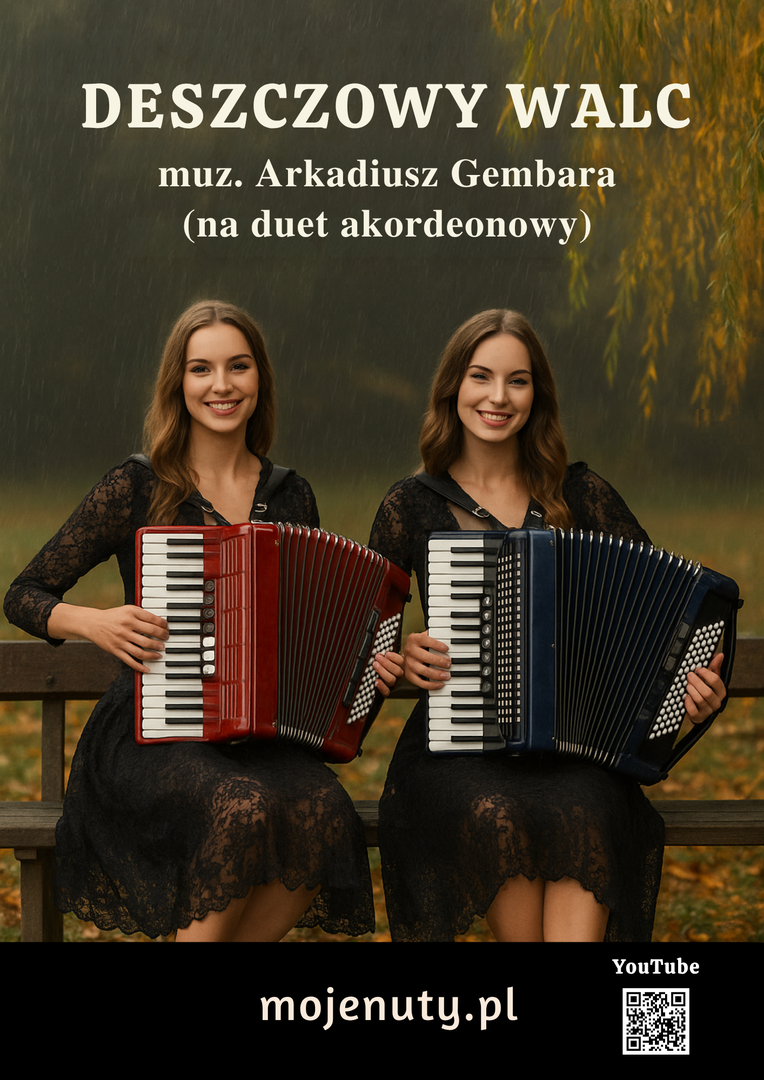 Deszczowy walc (duet akordeonowy) - muz. A. Gembara (nuty na akordeon)